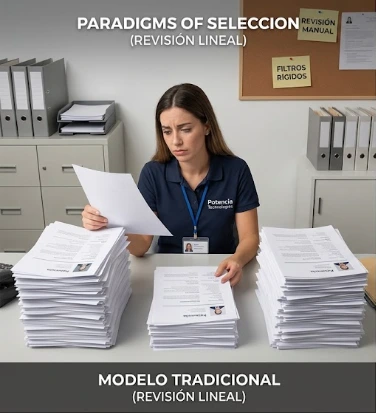 Paradigma de selección: Modo Lineal